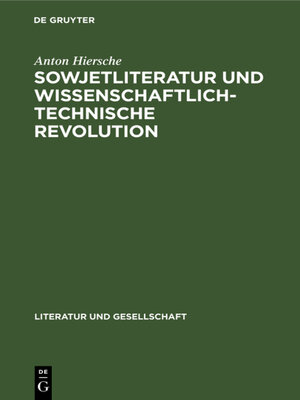cover image of Sowjetliteratur und wissenschaftlich-technische Revolution